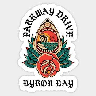 Parkway Drive Merch Byron Shark Sticker